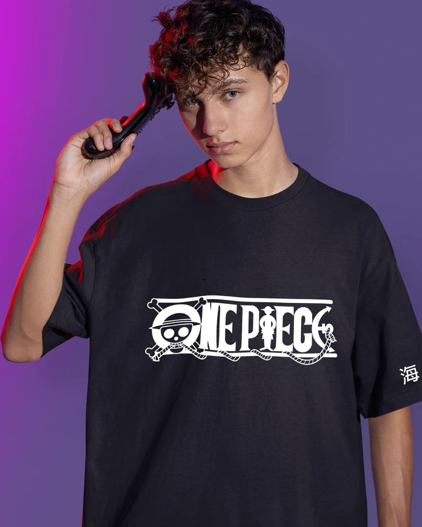 Luffy One-Piece Black Oversize T-Shirt