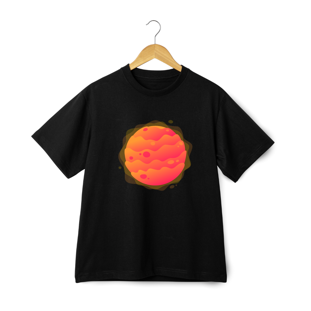 Space Theme Printed T-shirt