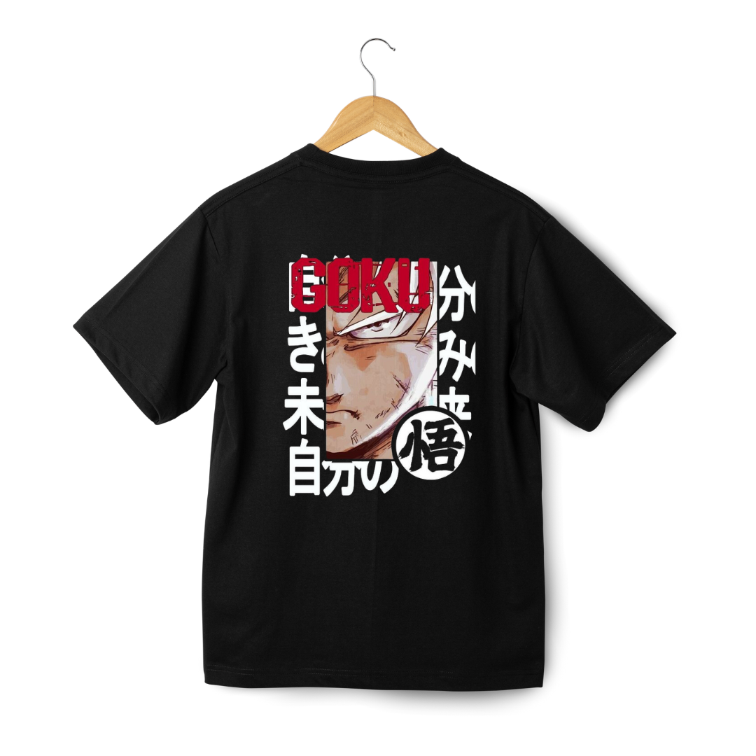 GOKU GRAPHIC BLACK OVERSIZE T-SHIRT