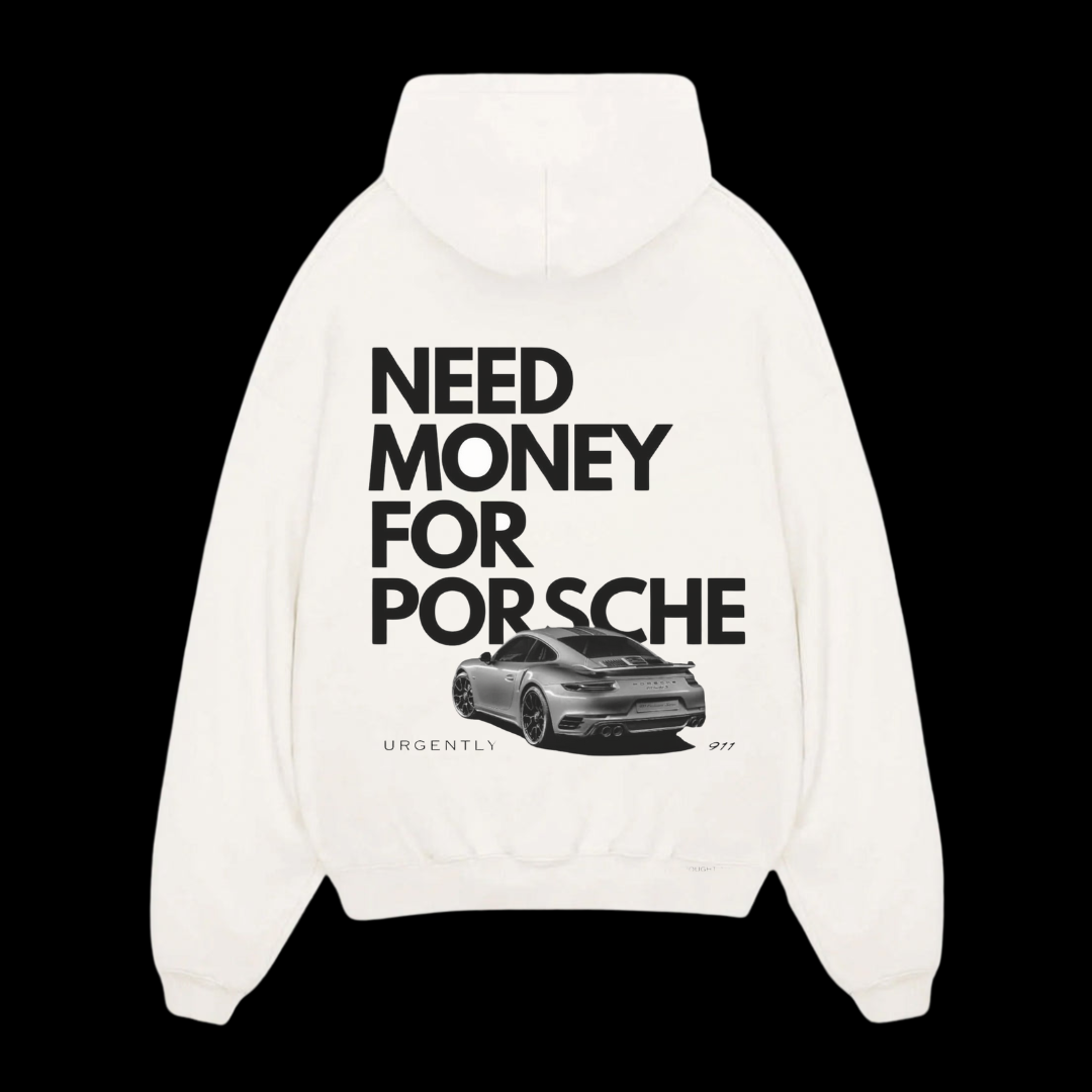 Porsche Oversized Hoodie White