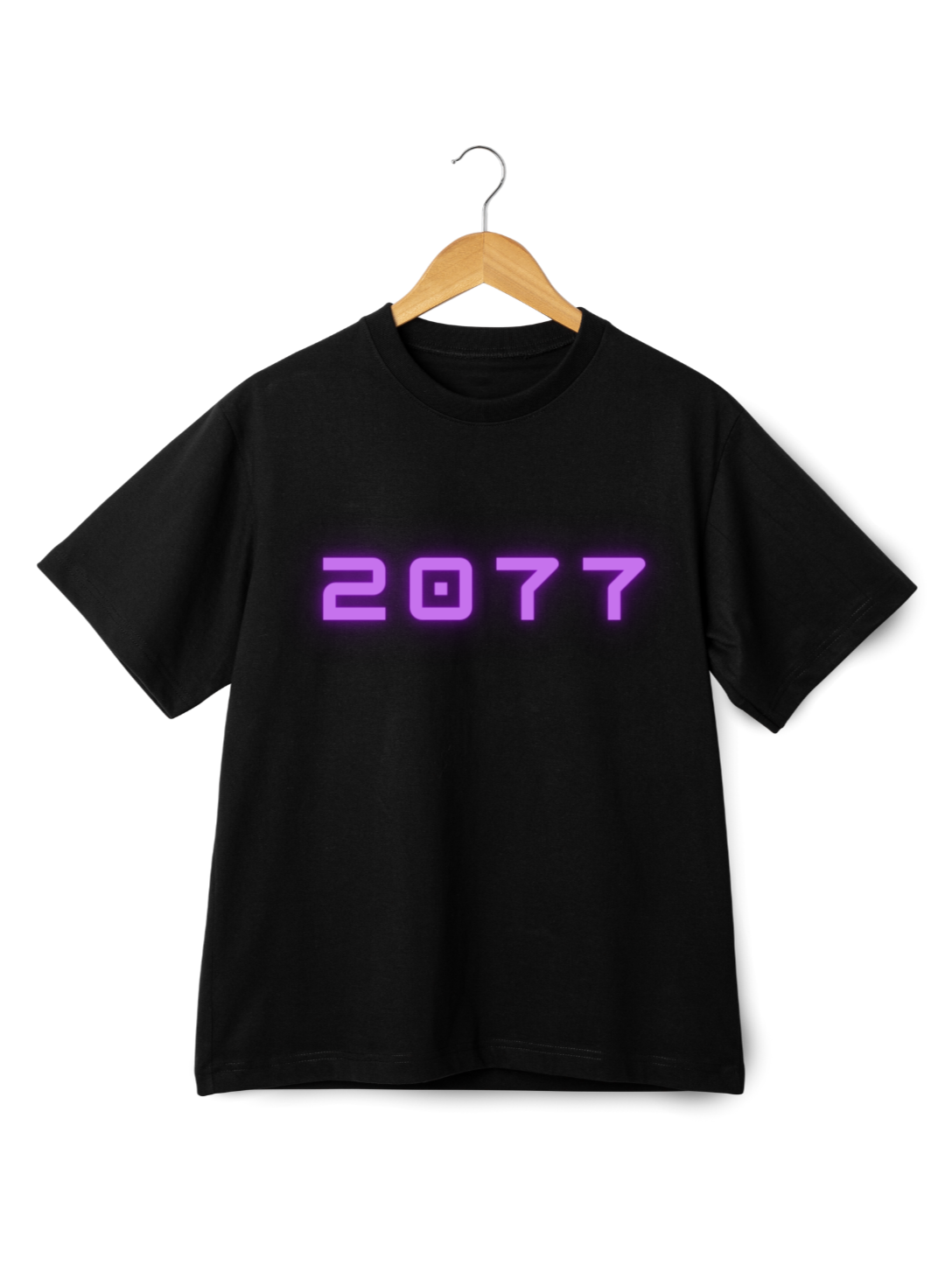 Men's Black Cyberpunk Graphic Printed Oversized T-shirt