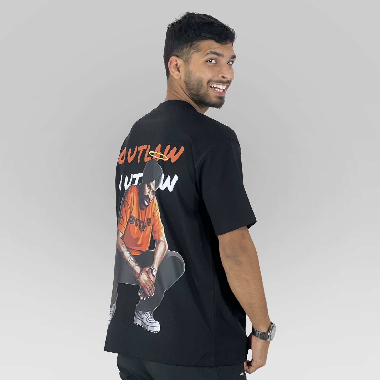 Sidhu Moosewala Outlaw Oversized T-Shirt