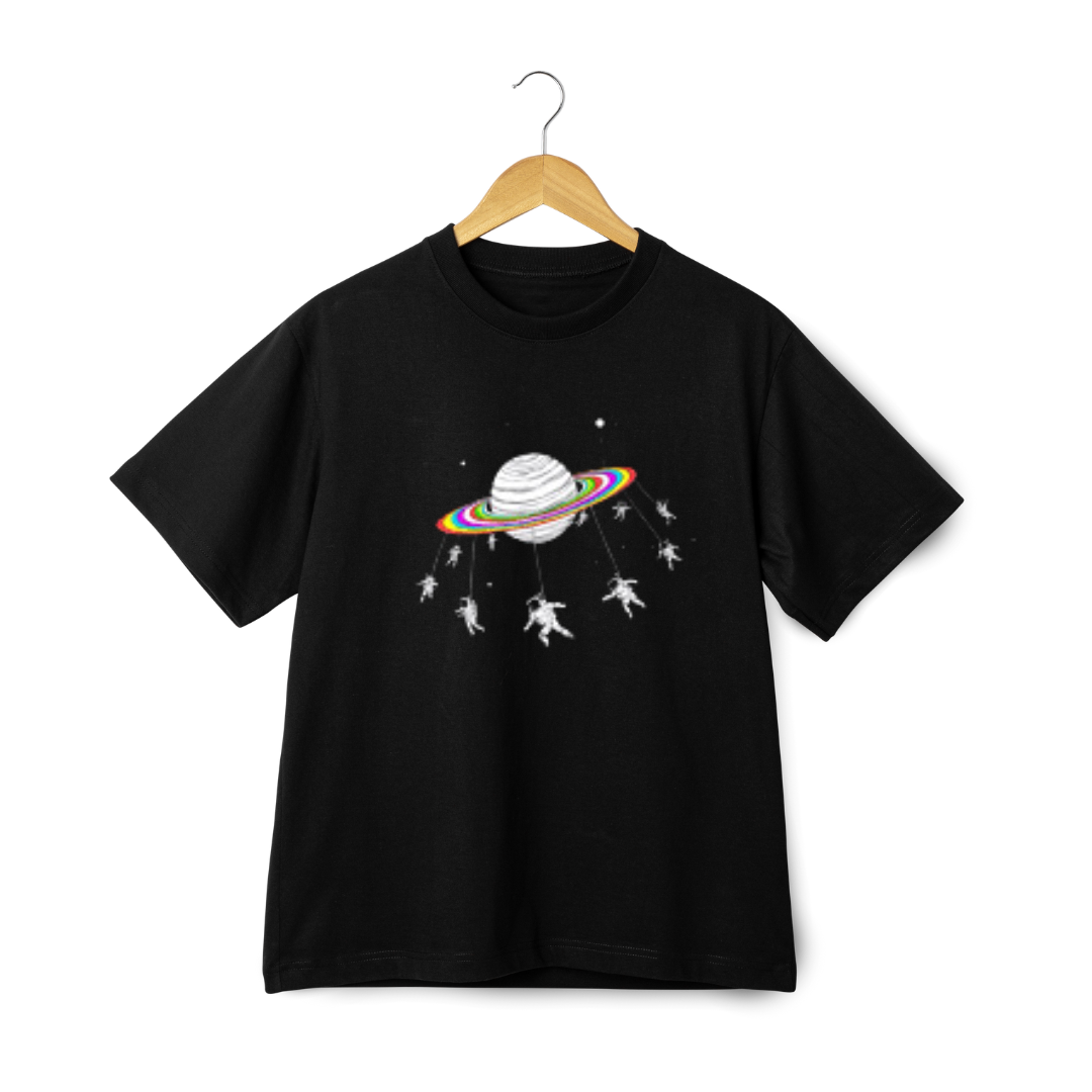 Saturn logo Printed T-shirt