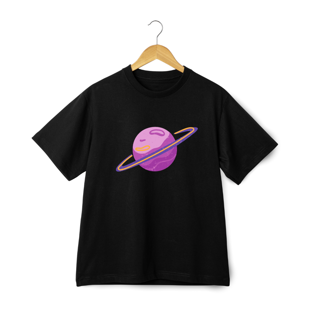 Saturn logo Printed T-shirt