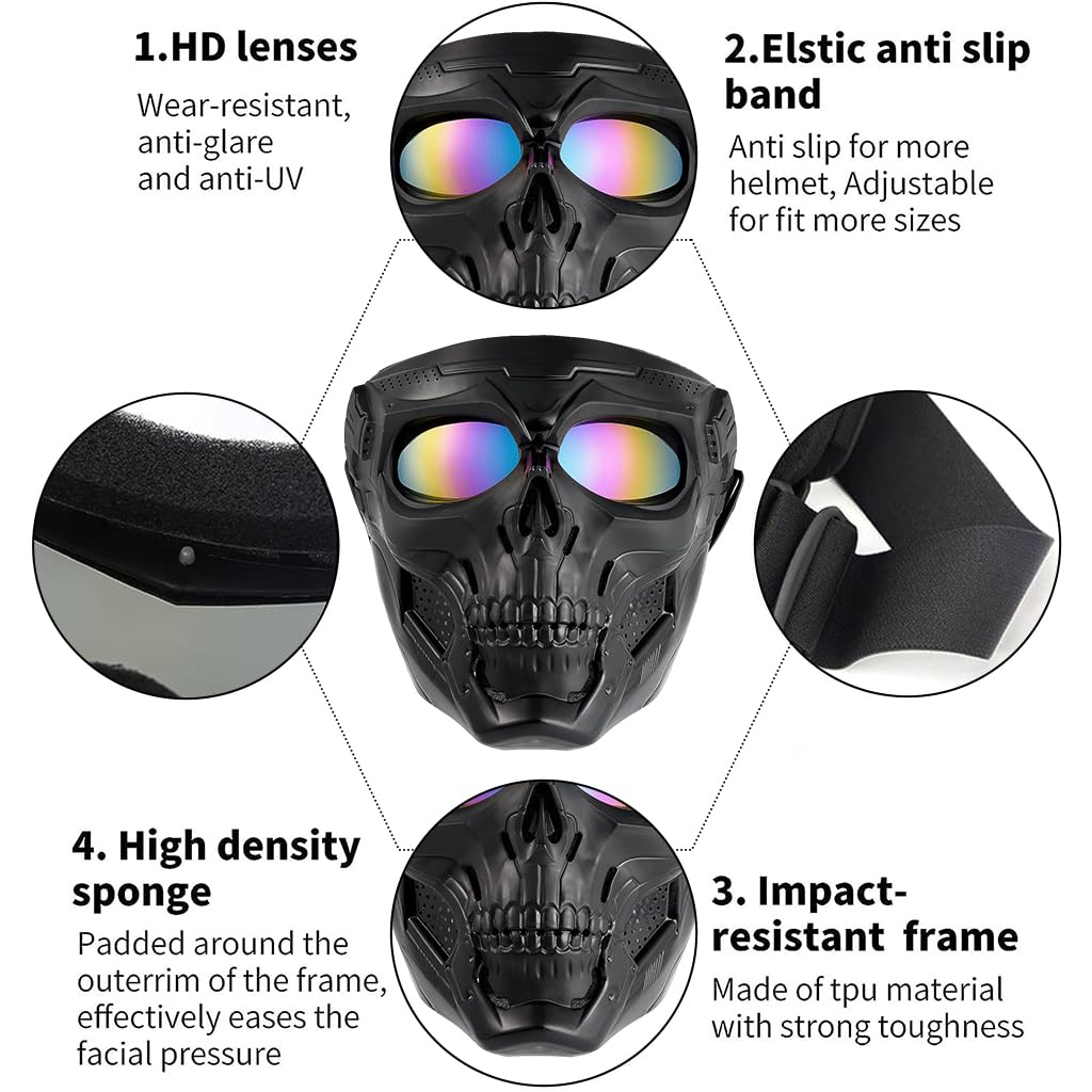 Skull Face Mask Helmet