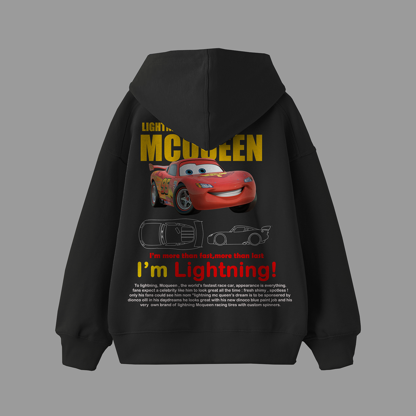 Lightning McQueen Oversized Hoodie