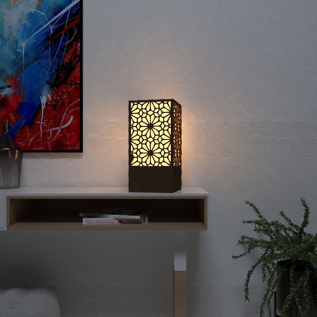 Beautiful Flower Pattern Shadow Night Light Table Lamp For Home Decor | Living Room