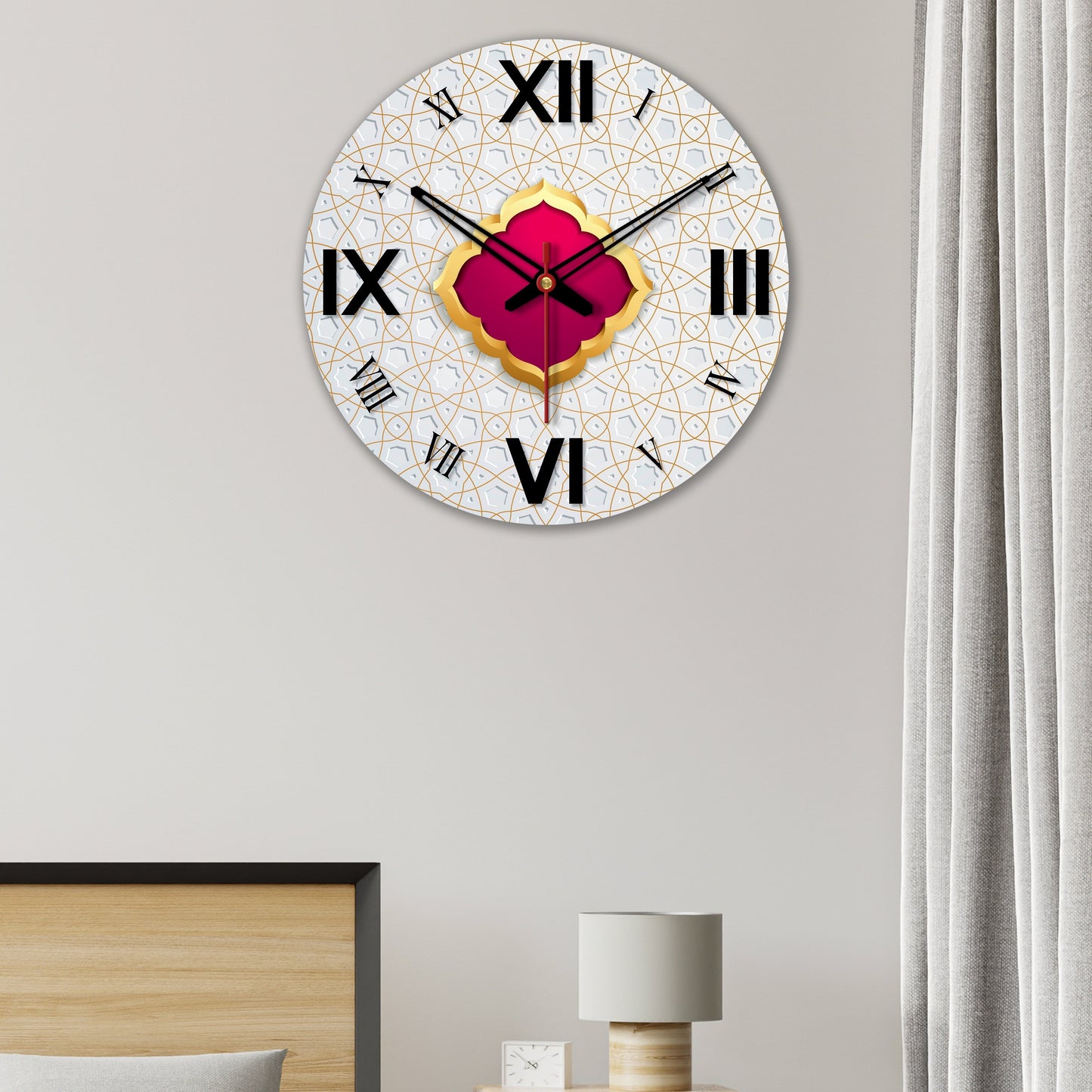 Decorative Design Wooden Wall Clock