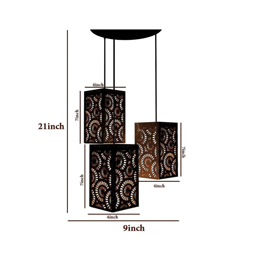 Flower Design Wooden Modern Lamp Hanging Ceiling Light For Home Decoration, Living Room