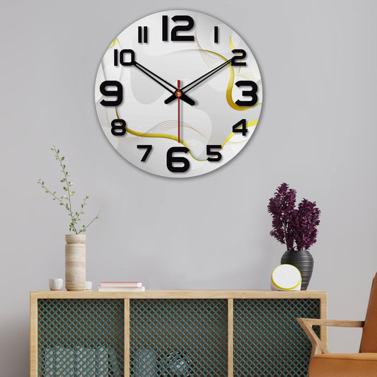 Modern Design Wooden Wall Clock