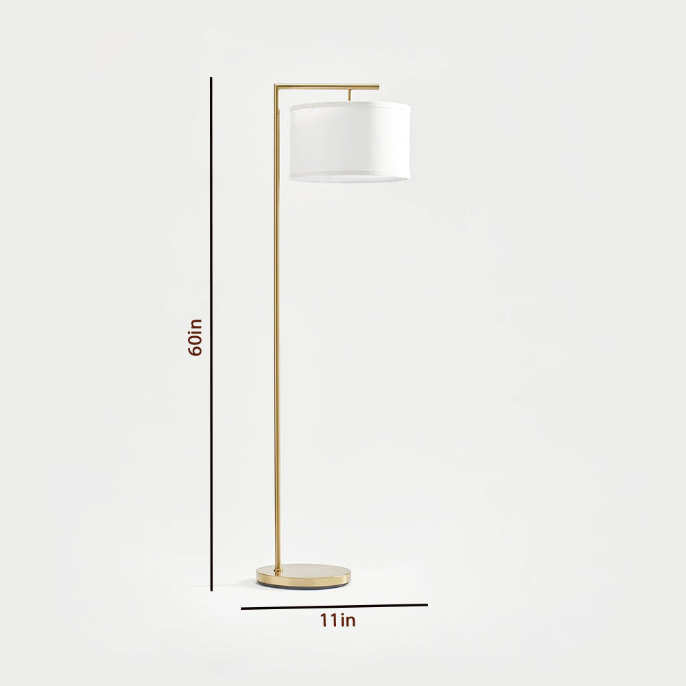 Beautiful Golden Straight Floor Lamp For Living Room, Bedroom