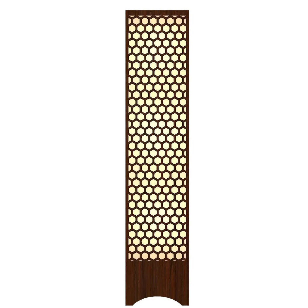 Honey Comb Design Wooden Floor Lamp For Living Room, Bedroom