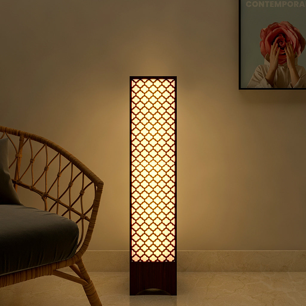 The Moroccan Designer Wood Floor Lamp For Living Room, Bedroom