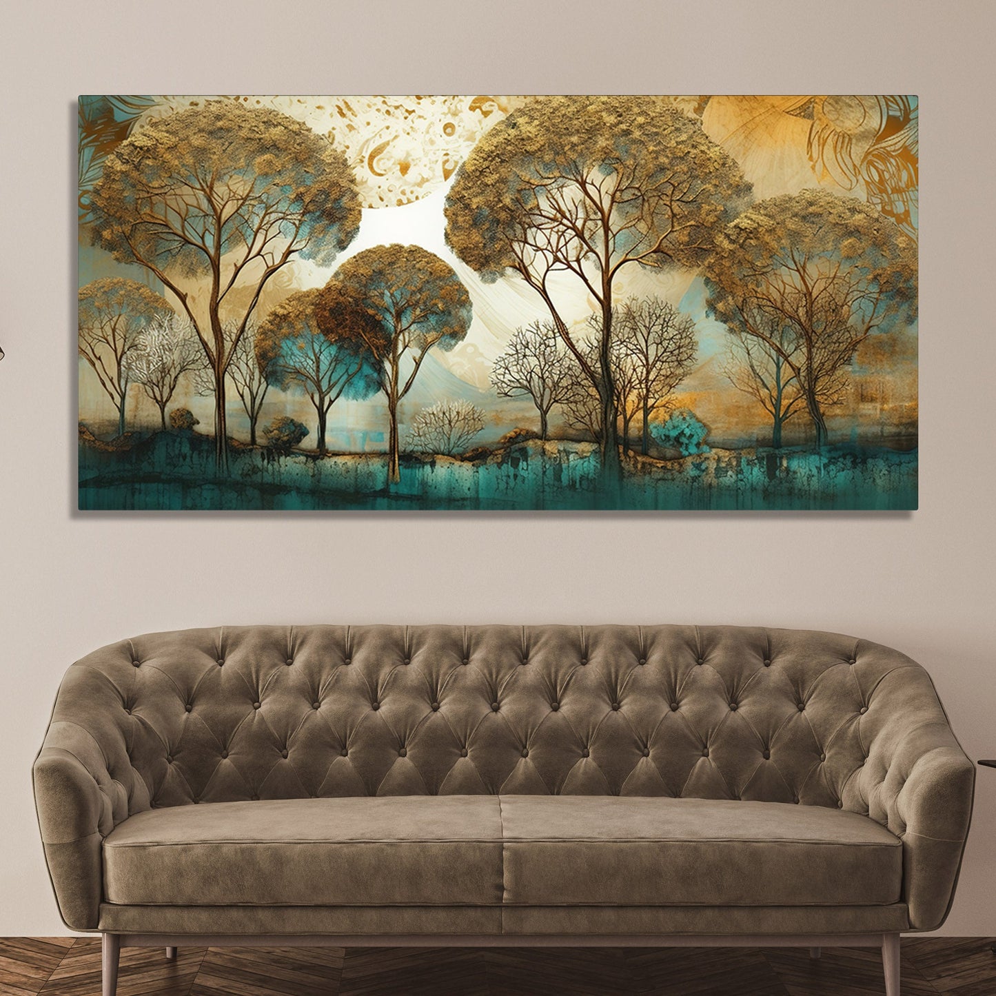 Abstract Forest Tree Artistic Art Canvas Wall Painting