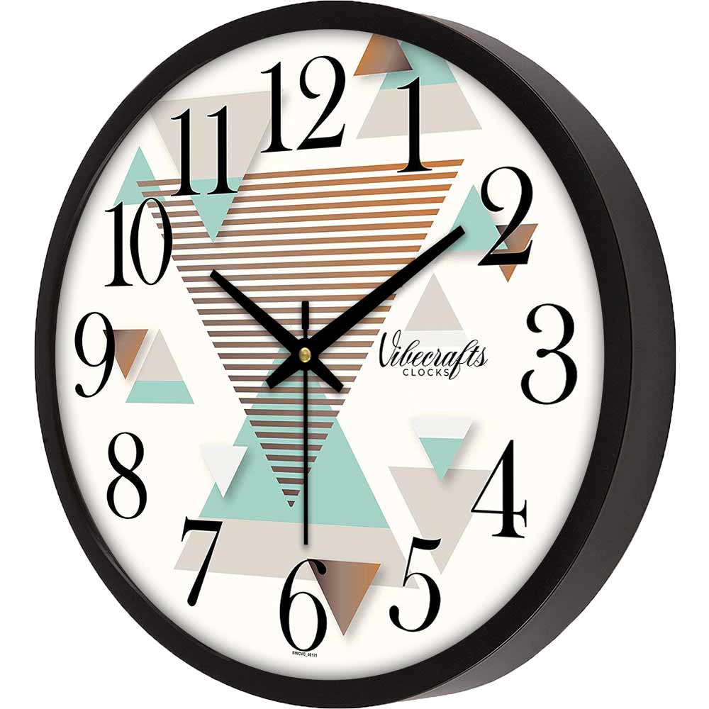 Abstract Triangles Premium Wall Clock