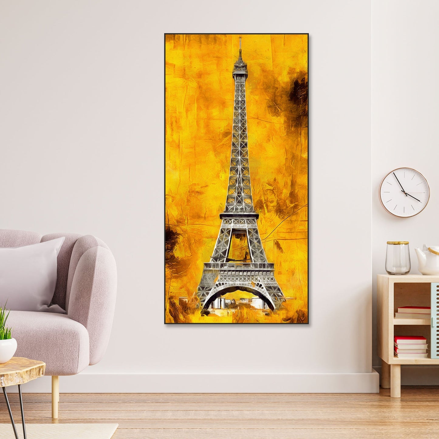 Eiffel Tower Floating Canvas Wall Painting