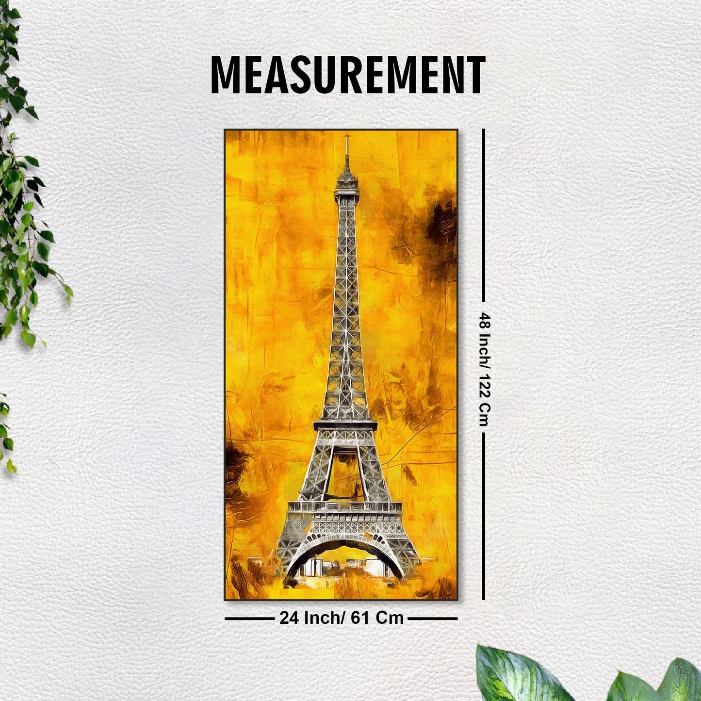 Eiffel Tower Floating Canvas Wall Painting