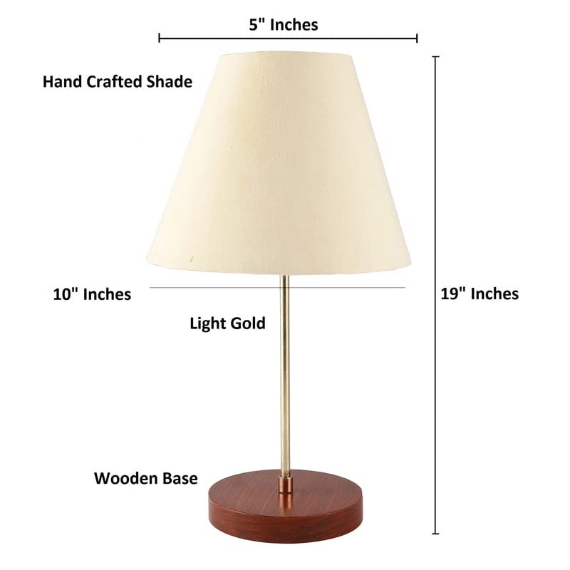 Elegant Night Lamp with Aluminum Base Table Lamp Shade