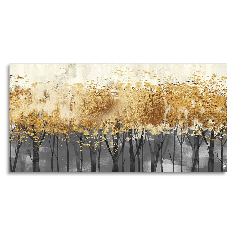 Forest Splatter Abstract Art Canvas Wall Painting