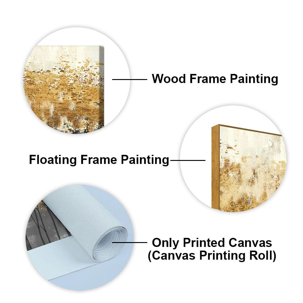 Forest Splatter Abstract Art Canvas Wall Painting