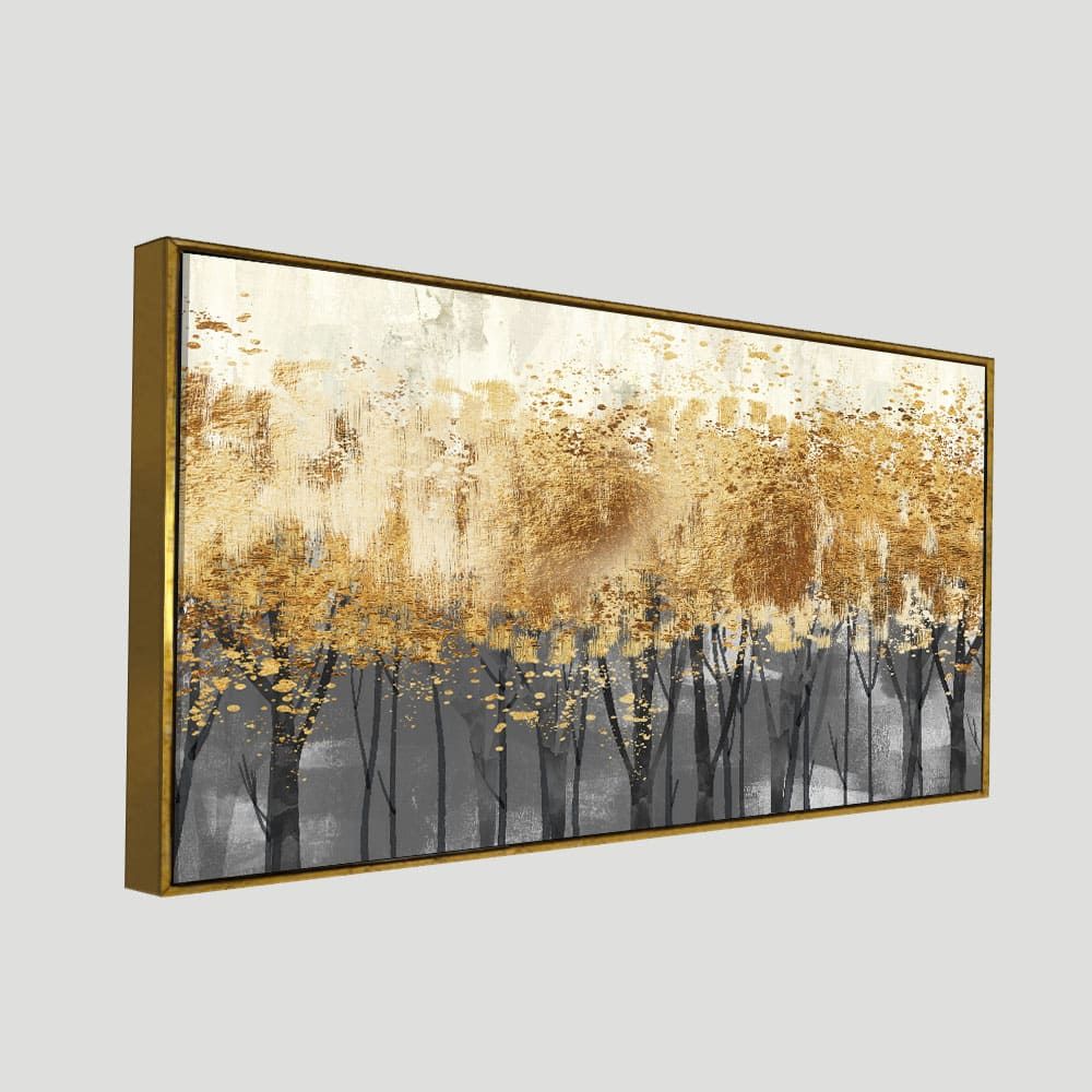 Forest Splatter Abstract Art Canvas Wall Painting