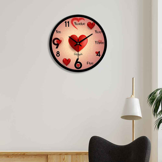 Heart With Love Designer Wall Clock