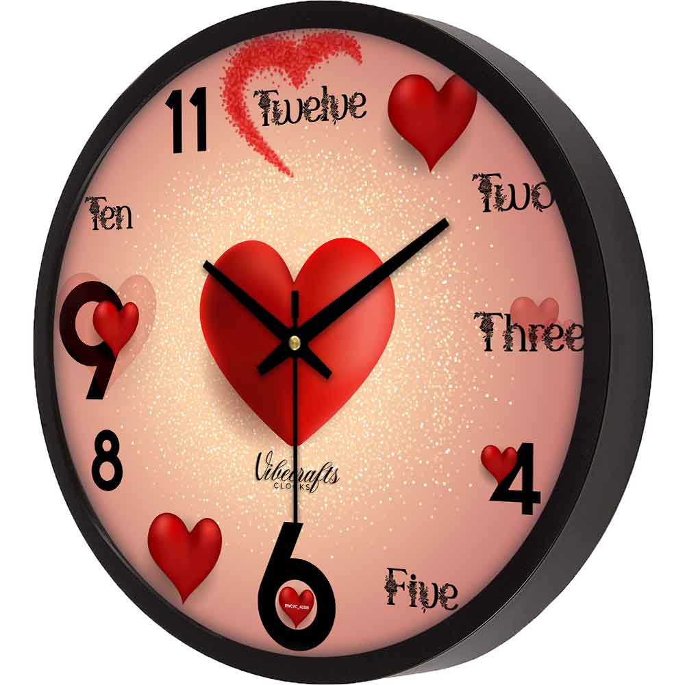 Heart With Love Designer Wall Clock