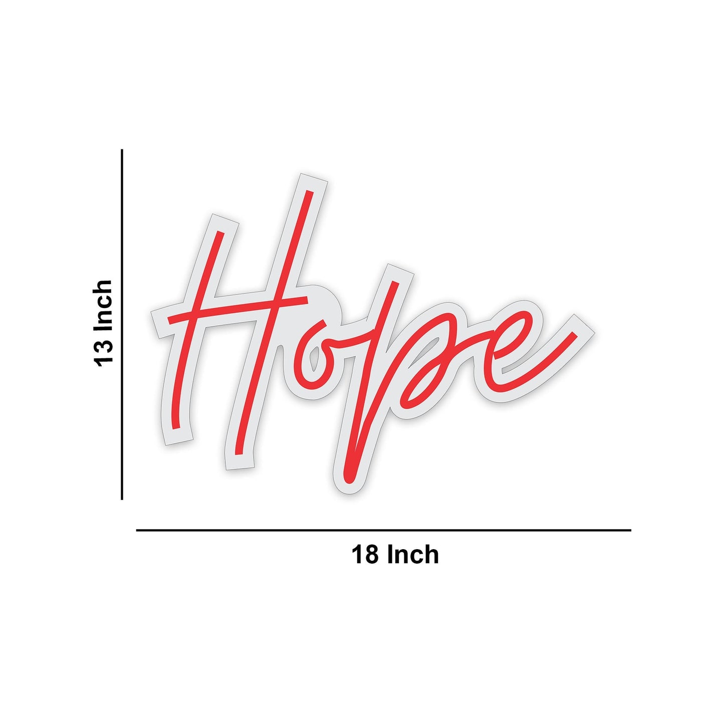 Hope Text Neon Sign LED Light