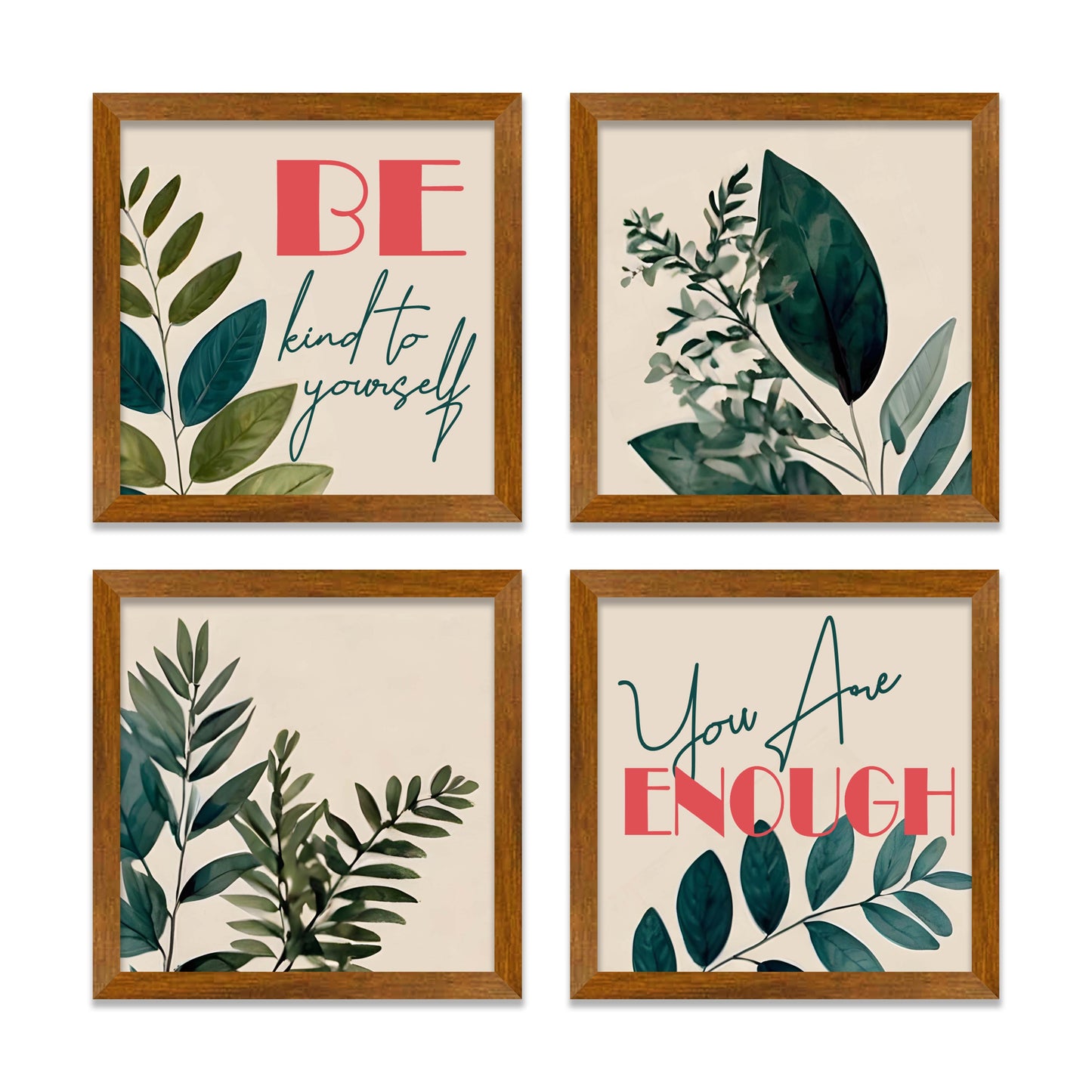 Inspiring Quote Wall Frame Set of Four