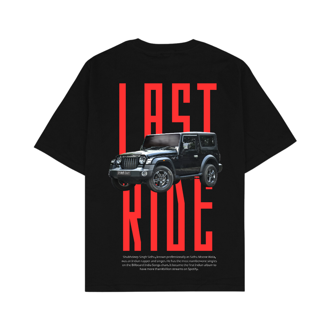 Last Ride Moosewala Oversize T-Shirt