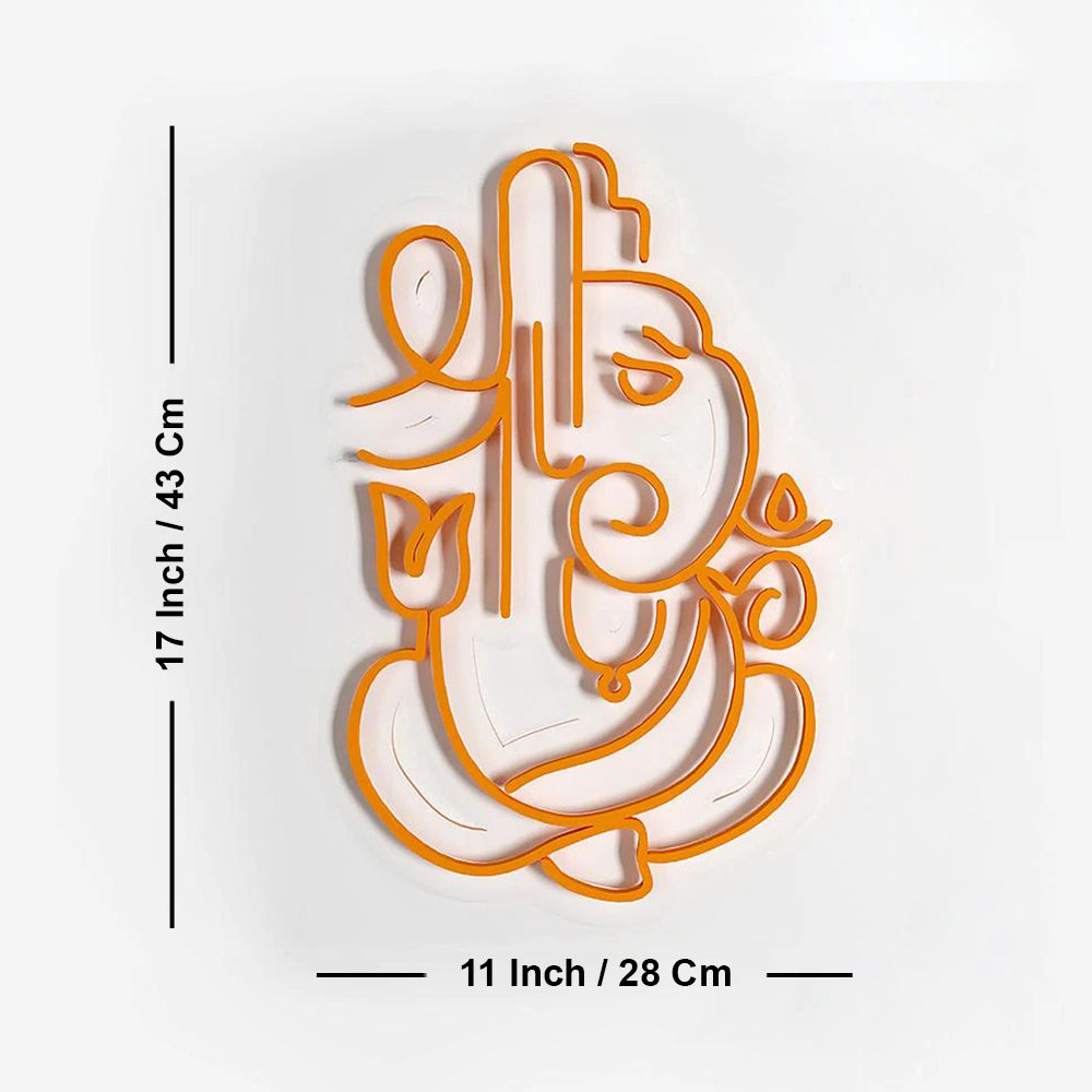 Shree Ganesha Design Neon LED Light