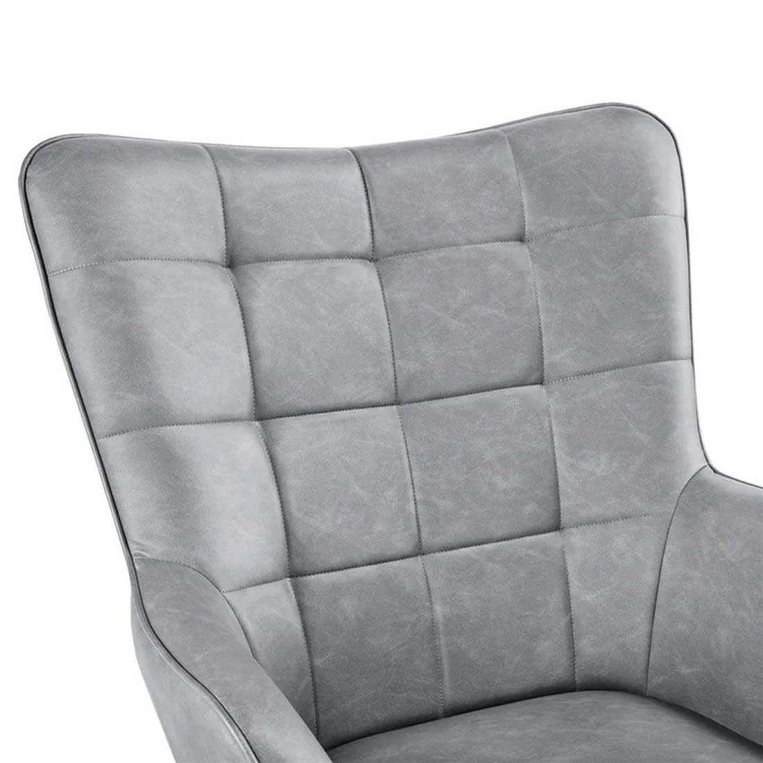 Artistic Grey Luxurious Velvet  Sofa Lounge Chair