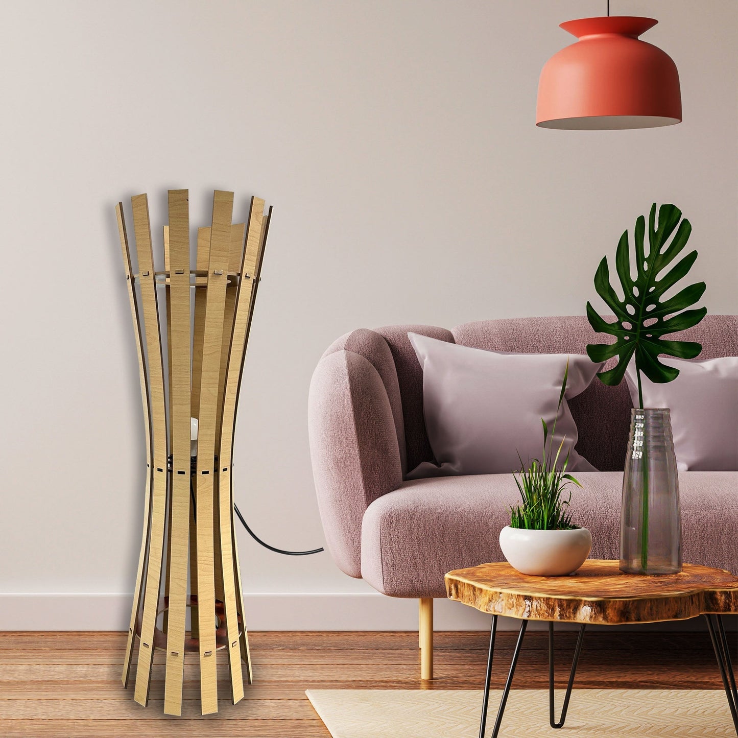 Attractive Design Floor Lamp with Unique Pattern For Living Room, Bedroom