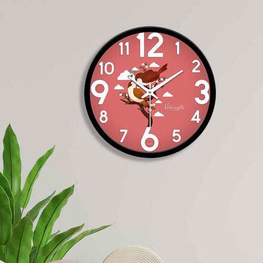 Beautiful Romantic Birds Designer Wall Clock