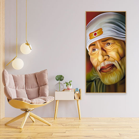 Beautiful Shirdi Sai Baba Canvas Wall Painting