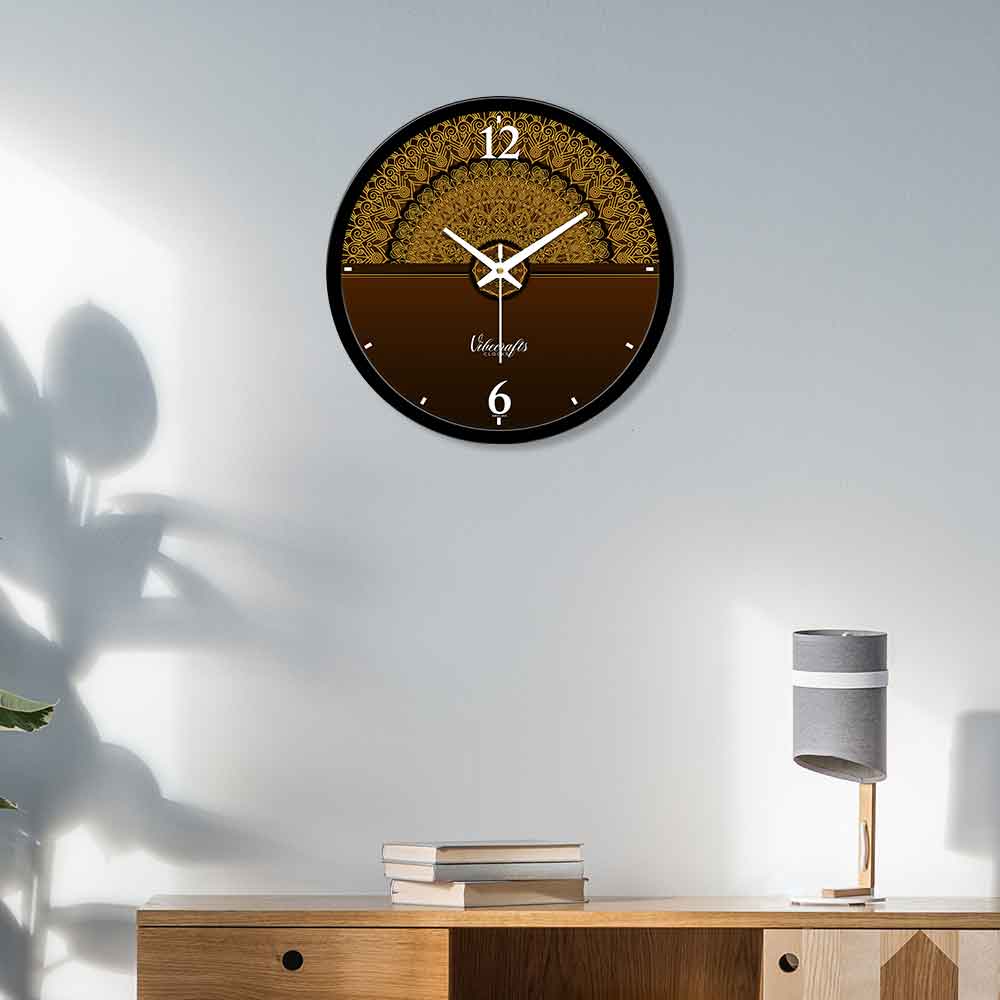 Detailed Mandala Pattern Designer Wall Clock