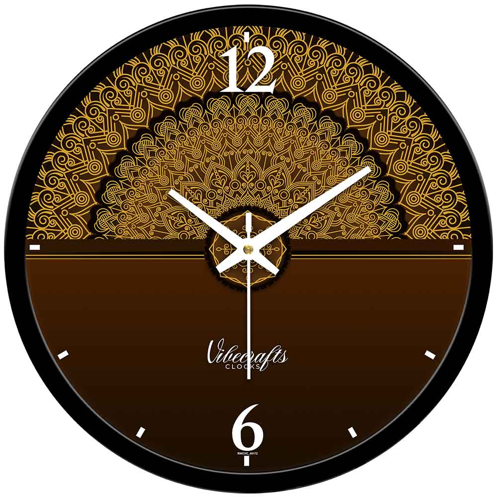 Detailed Mandala Pattern Designer Wall Clock