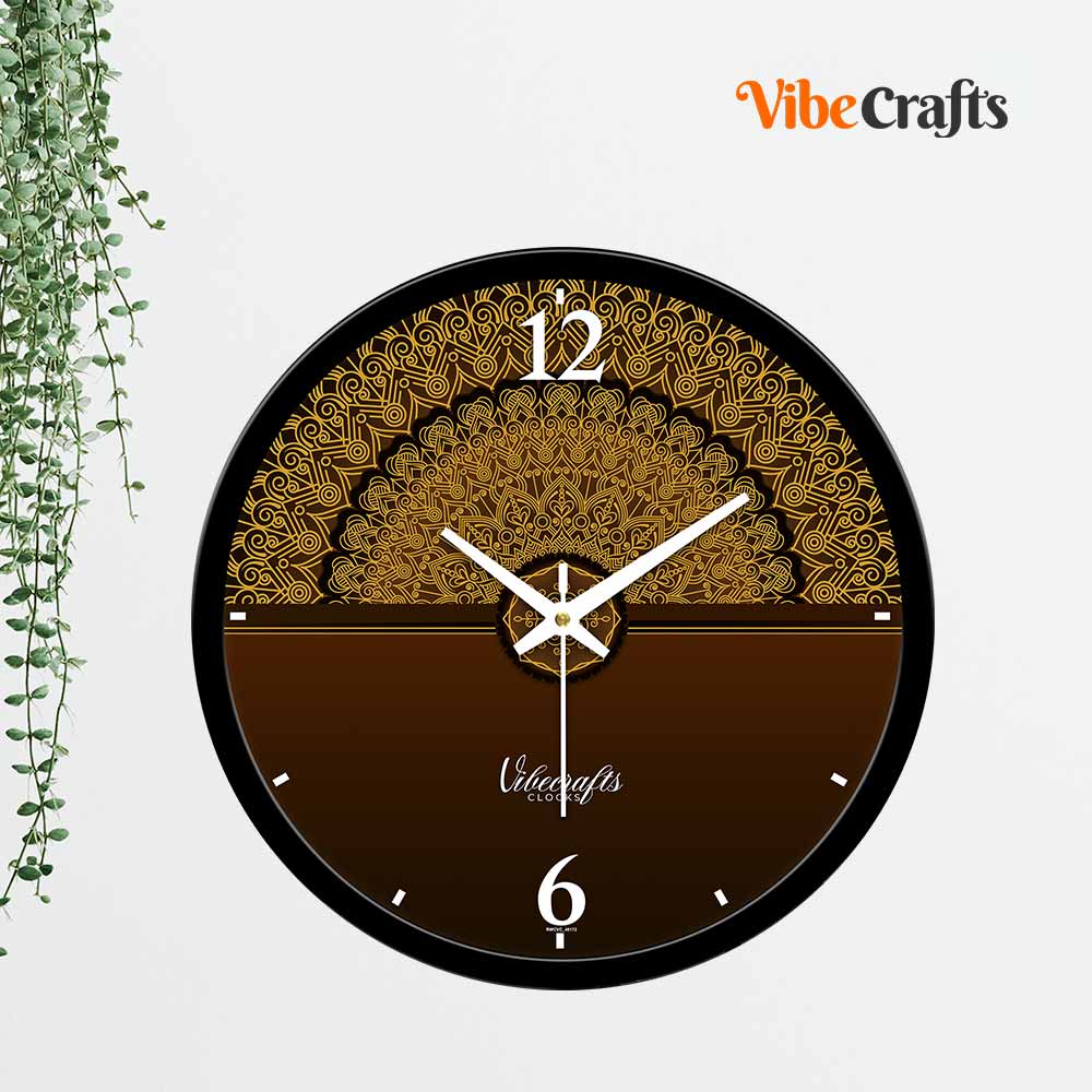 Detailed Mandala Pattern Designer Wall Clock