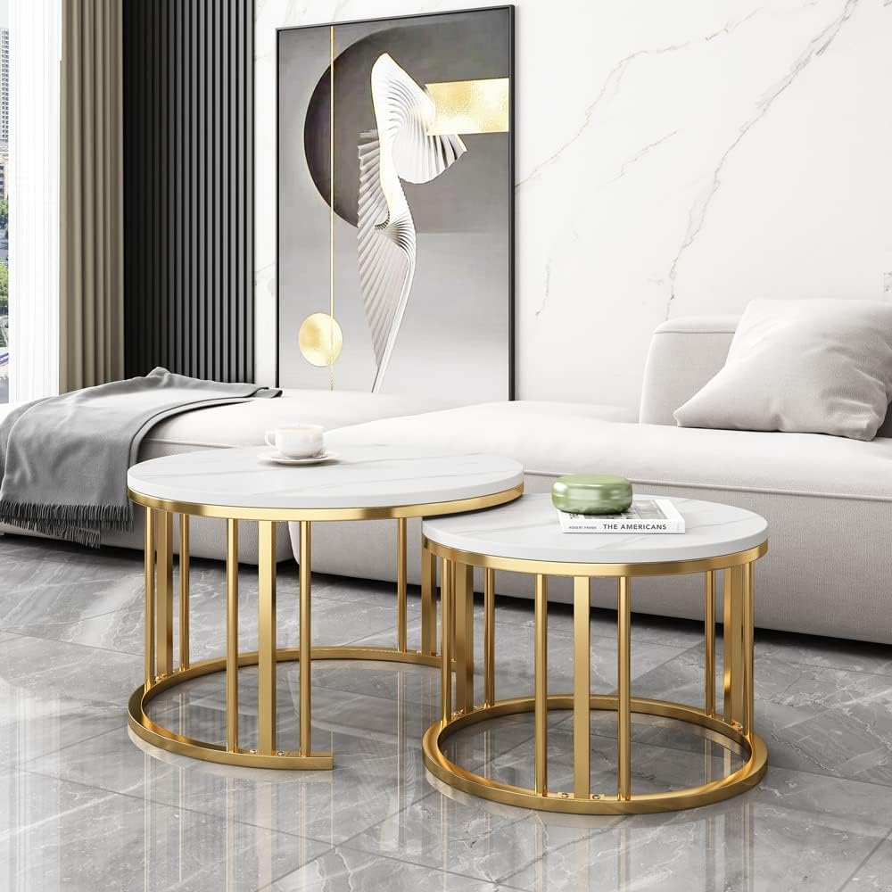 Elegant Modern Minimalist Stylish Nesting Coffee Table