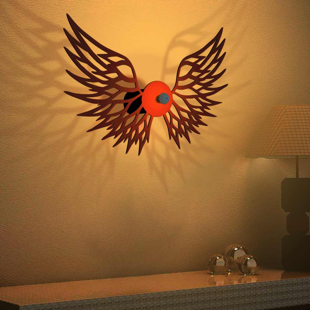 Fly High Wings Design Shadow Lamp