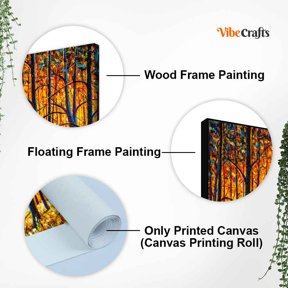 Forest in Autumn Premium Wall Painting