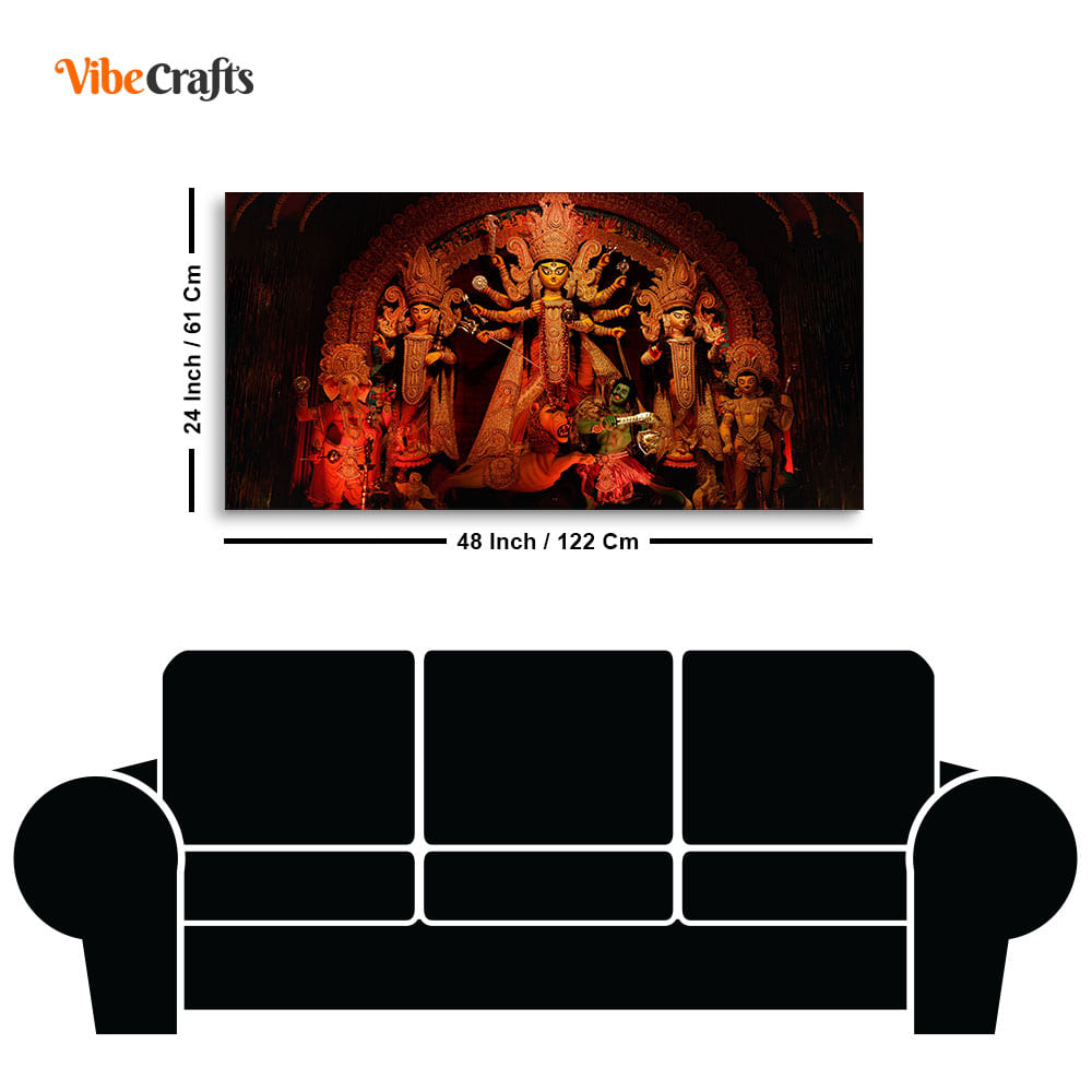 Goddess Maa Durga Premium Canvas Wall Painting