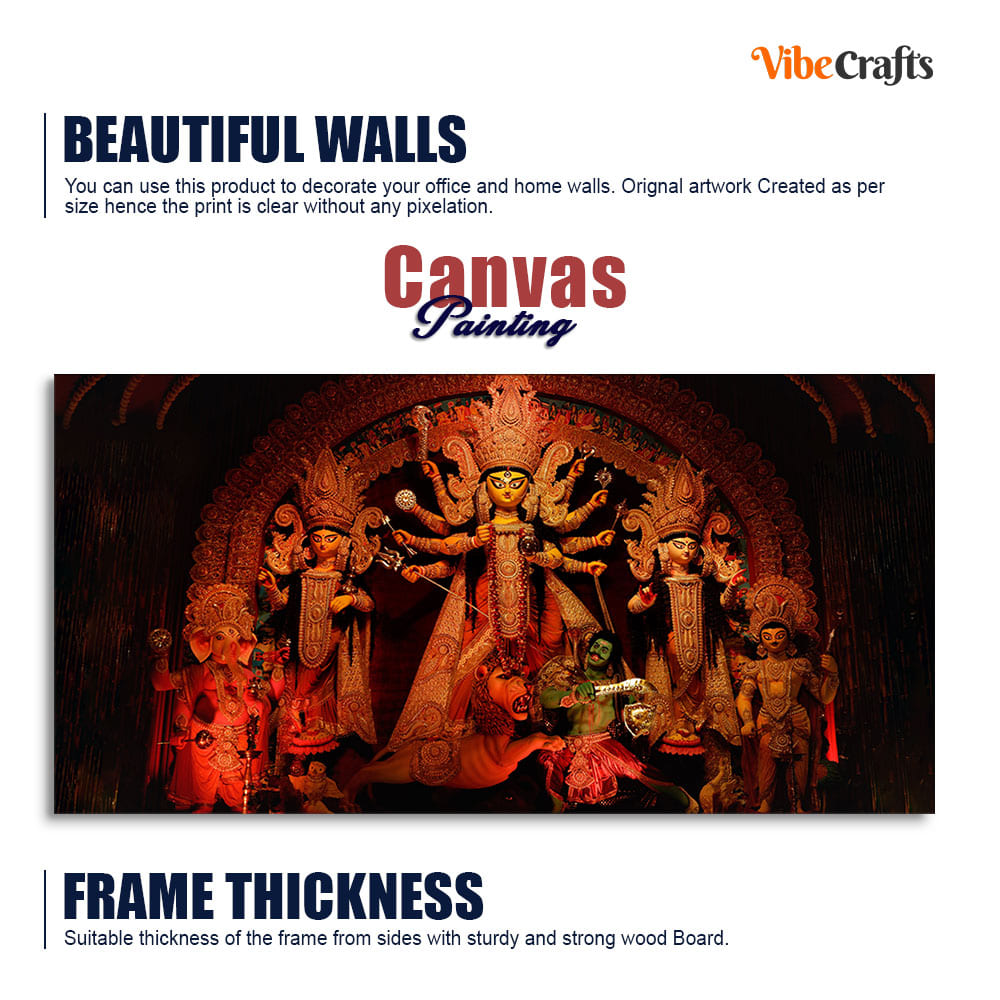 Goddess Maa Durga Premium Canvas Wall Painting