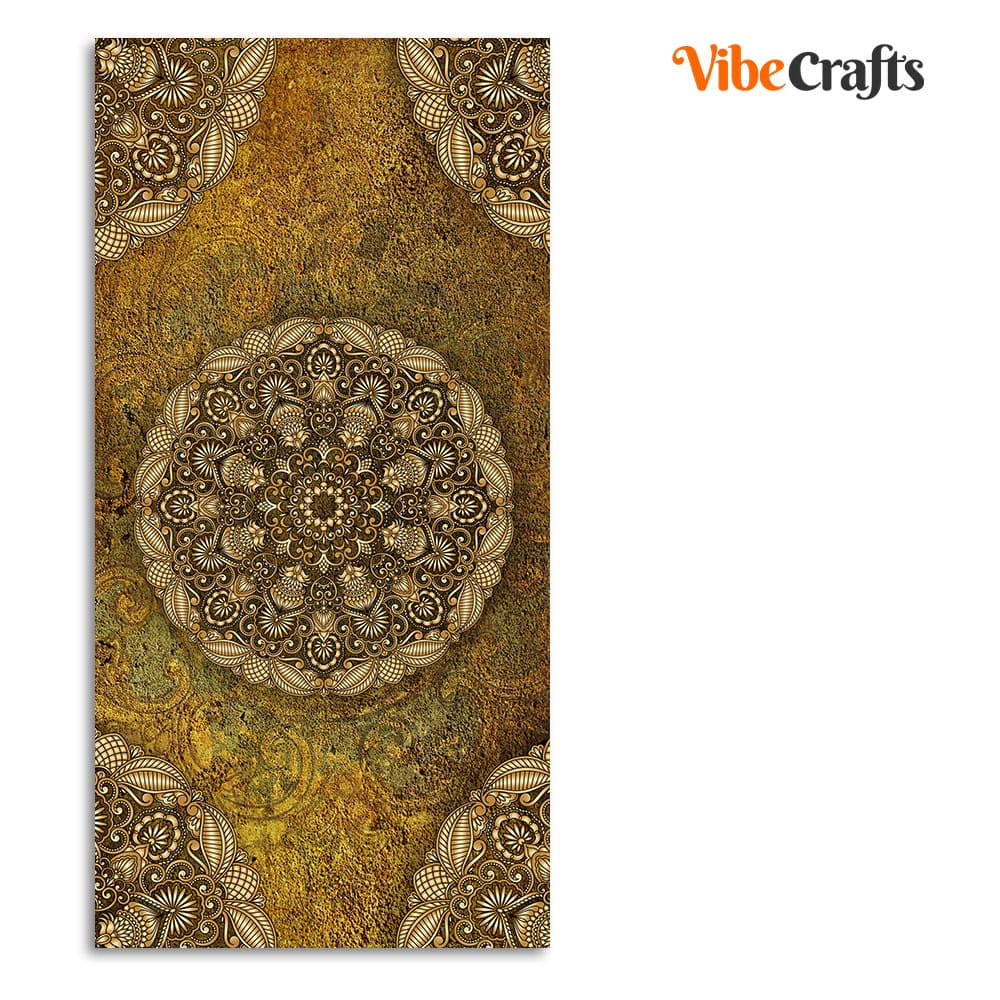 Golden Mandala Design Art Canvas Wall Painting