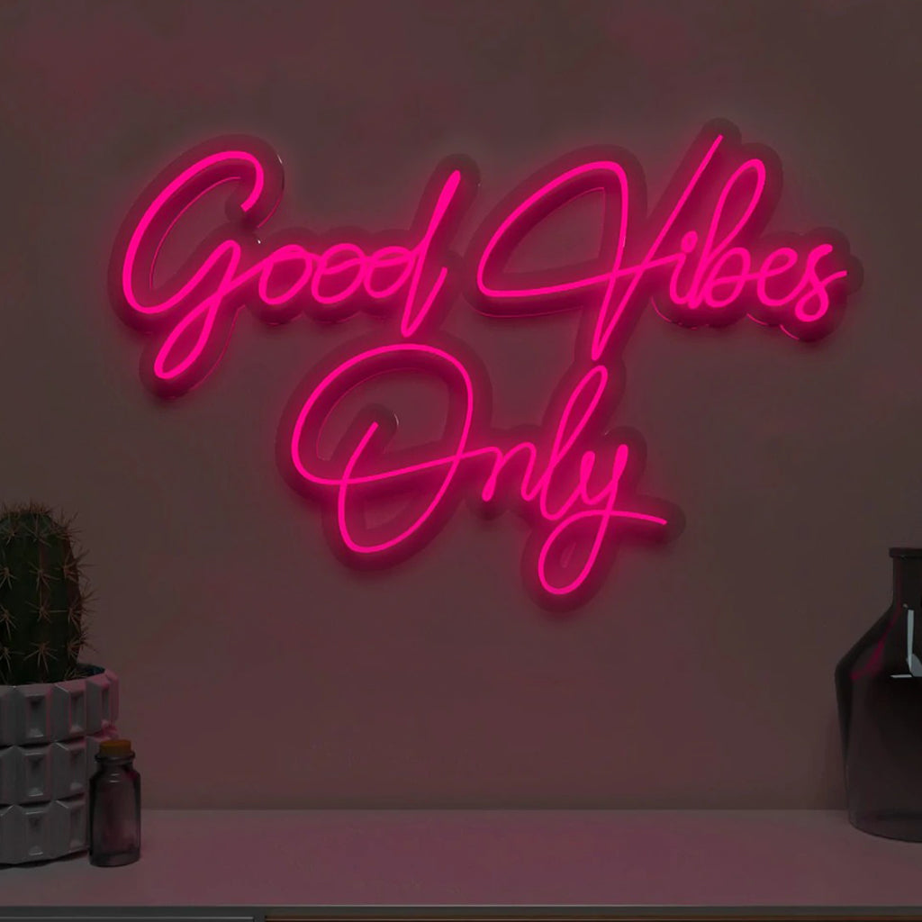 Good Vibes Only Design Neon LED Light