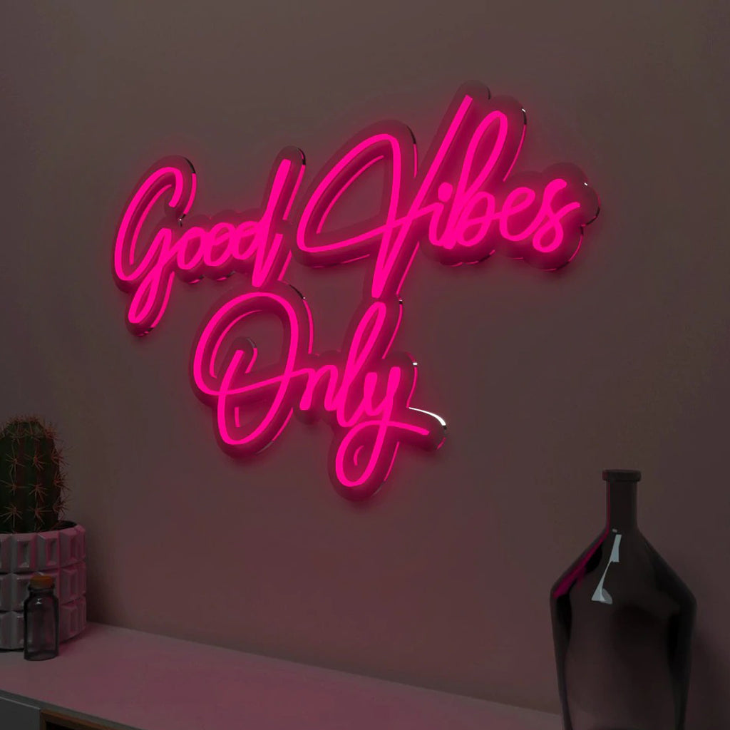 Good Vibes Only Design Neon LED Light