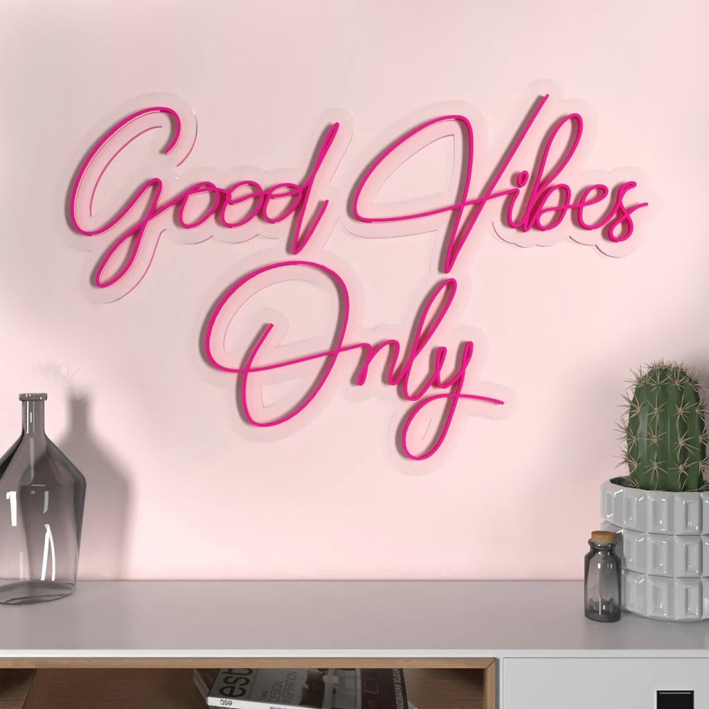 Good Vibes Only Design Neon LED Light