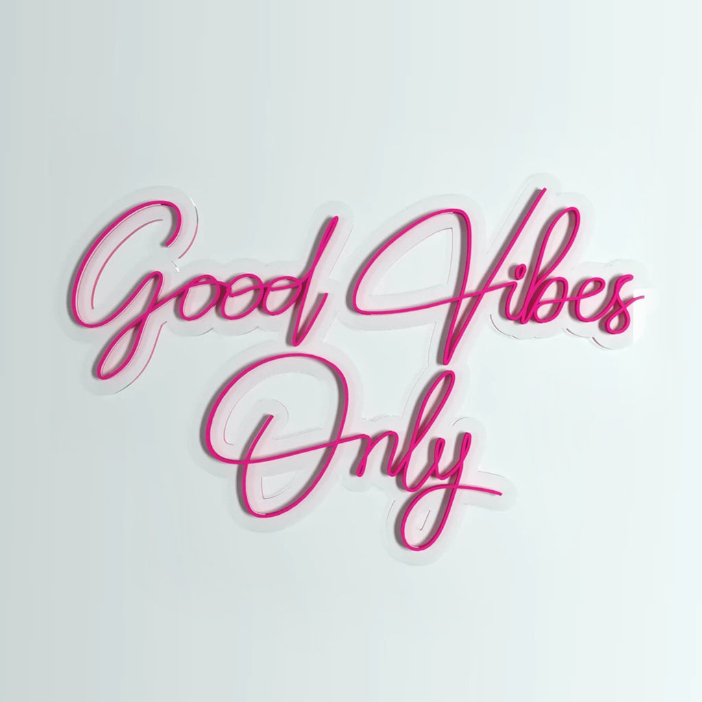 Good Vibes Only Design Neon LED Light