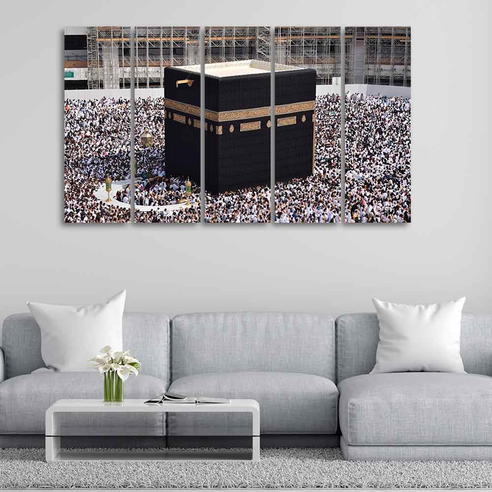 Kaaba Premium Wall Painting Set of Five Pieces