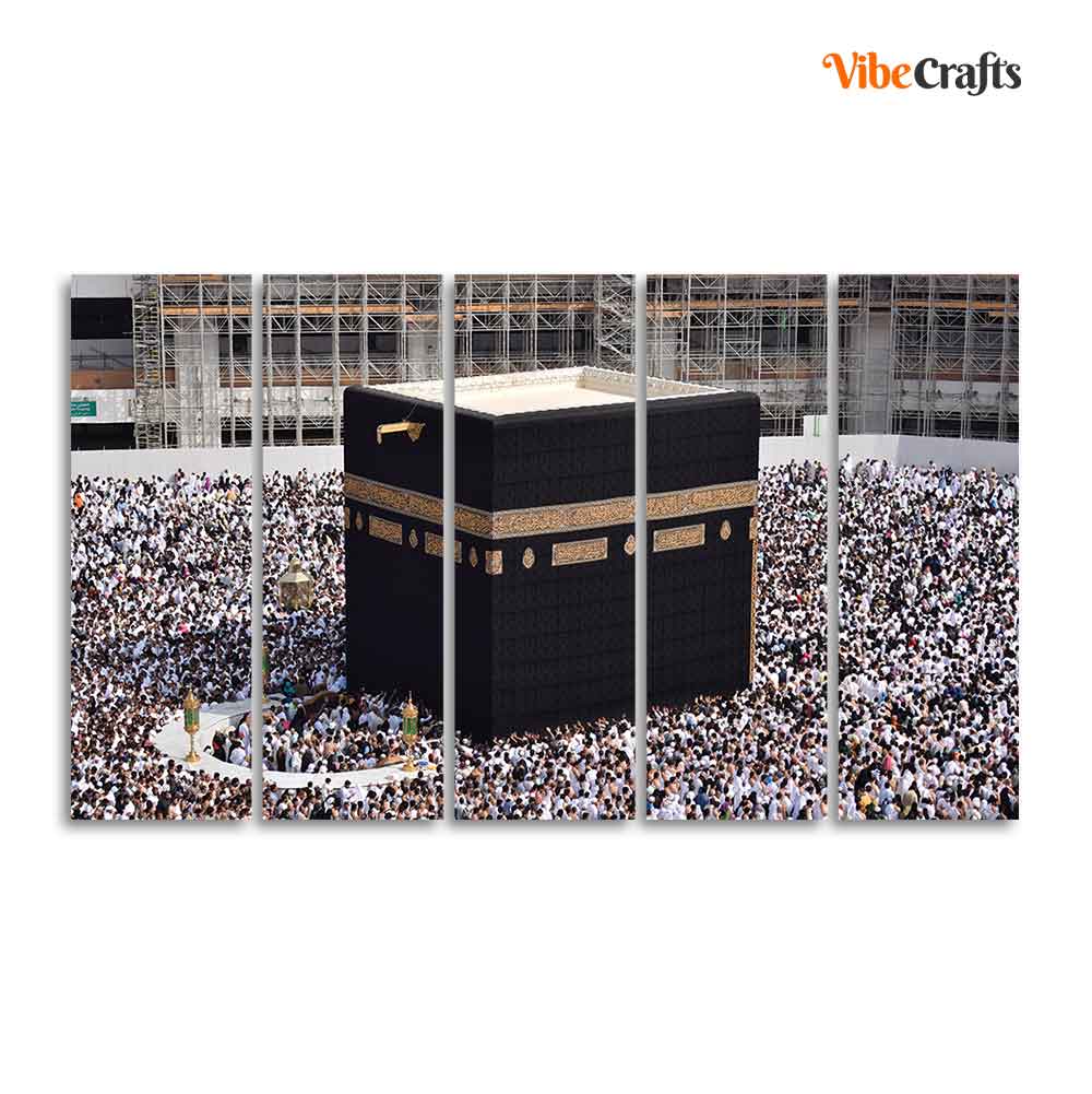 Kaaba Premium Wall Painting Set of Five Pieces